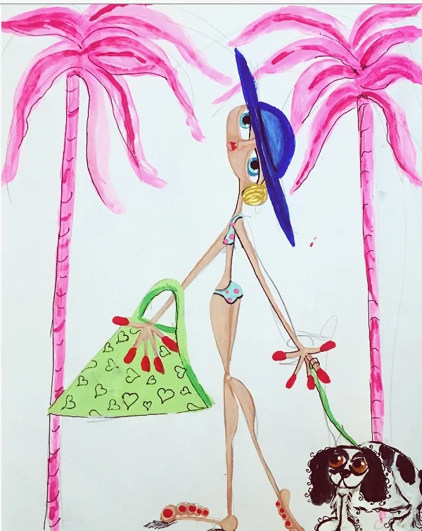 vacationing acrylic art print
