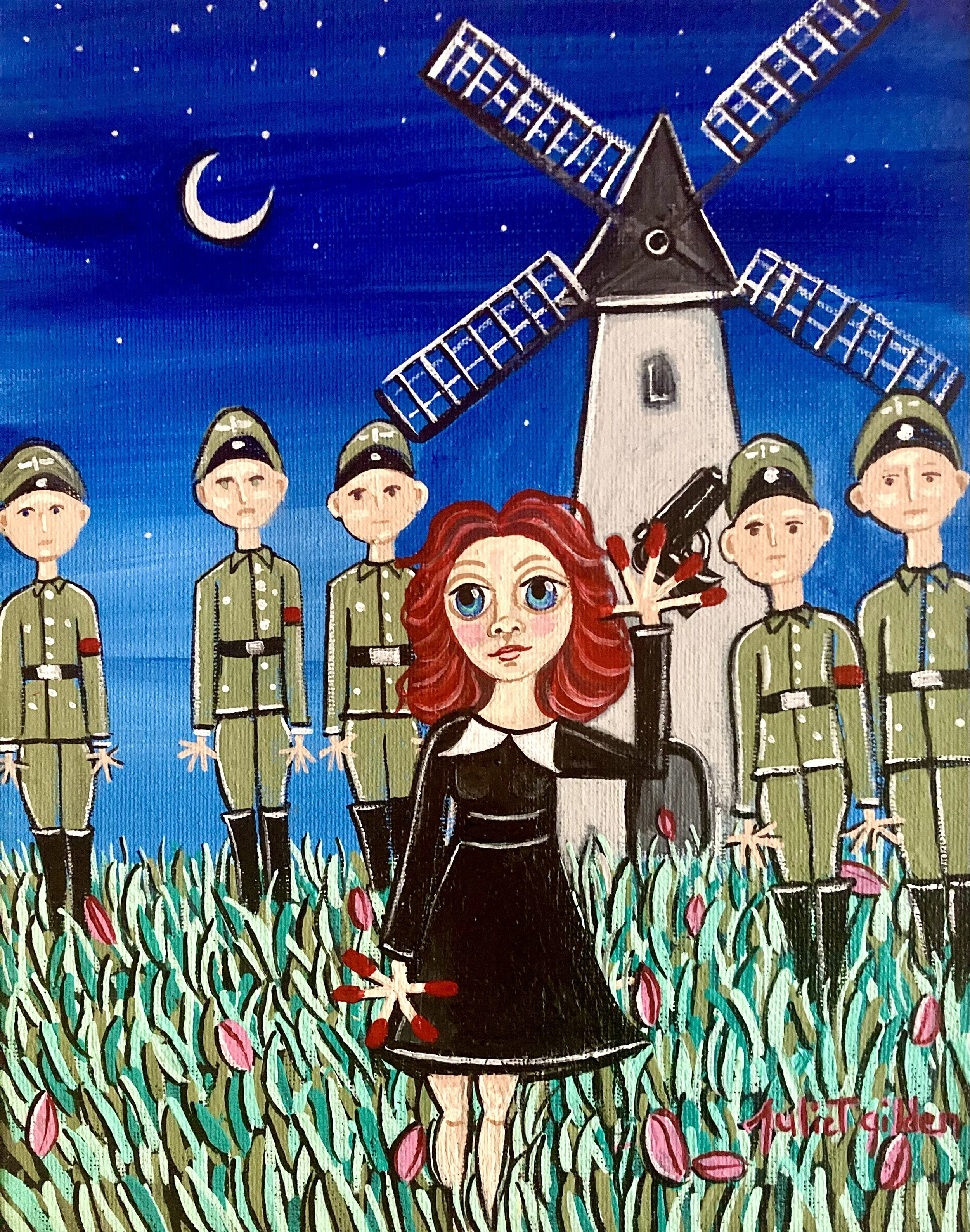 Hannie Schaft Painting