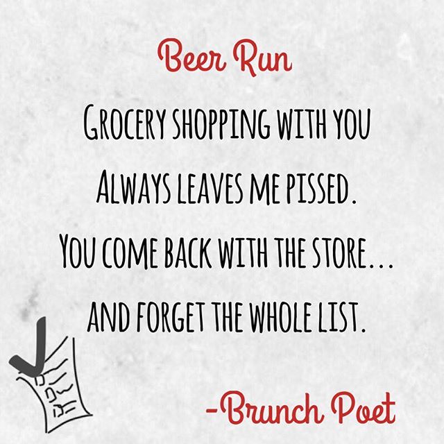 📝#BeerRun .
.
.
#drunkpoetssociety #drunkpoets #spilledink #poetrycommunity #poetsofinstagram #millenialpoetry #thisisthirty #marriage #couplegoals #fuckjerry