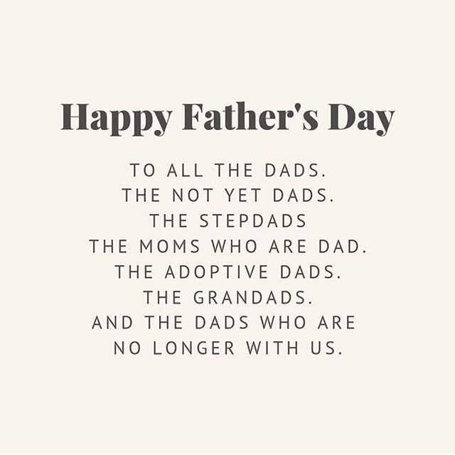 Happy Father&rsquo;s Day to anyone the embodies the idea of what a father should be! Cheers to you 💛 #fathersday