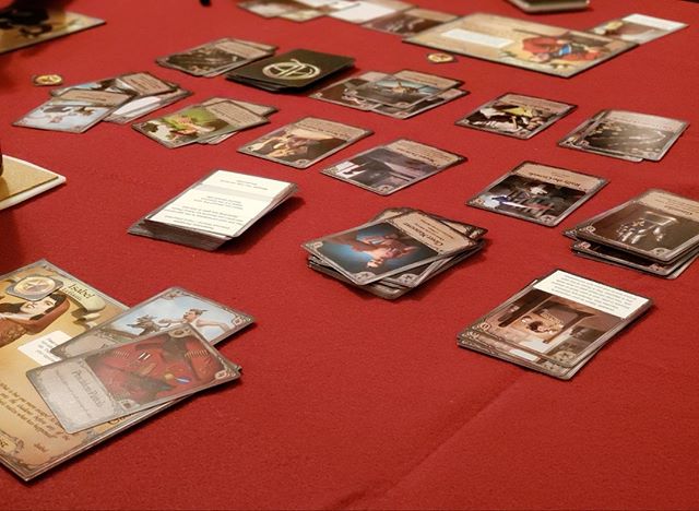 Some more playtesting of A Gentleman's Quarrel this week.. these new changes are really tightening up the gameplay! Excited to show off the game @strategicon this weekend!! #BiplaneGames #agqgame #strategicon #indieboardgames #tabletopgames #boardgam