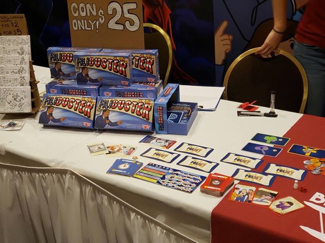 Final day for us @strategicon in the exhibit hall - stop by and grab your copy of Filibuster for only $25!! #BiplaneGames #Filibuster #boardgames #tabletopgames #gateway2019 #indiegames #indieboardgames