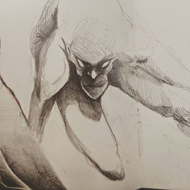 More #goblins jumping through the night #sketching #sketchbook