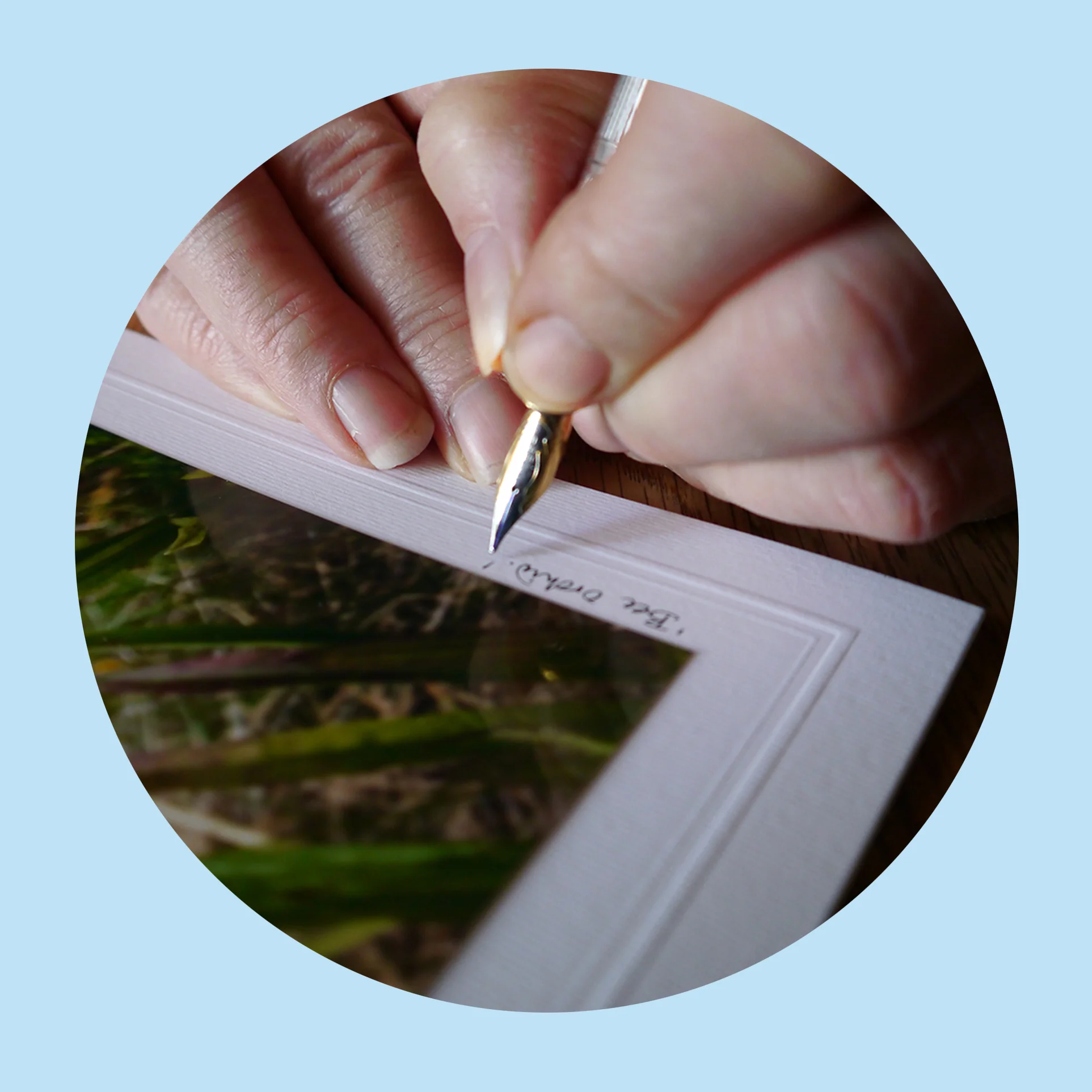 Hand crafted design Each card is signed & hand titled by the photographer, Jenny Large.