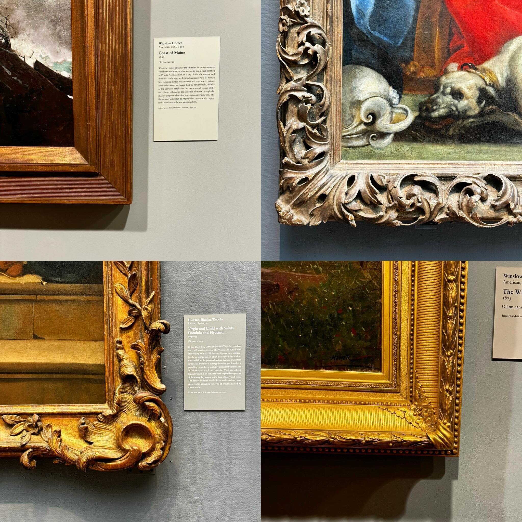 It&rsquo;s probably been done, but there needs to be a show that&rsquo;s only the frames. @artinstitutechi #artmuseum