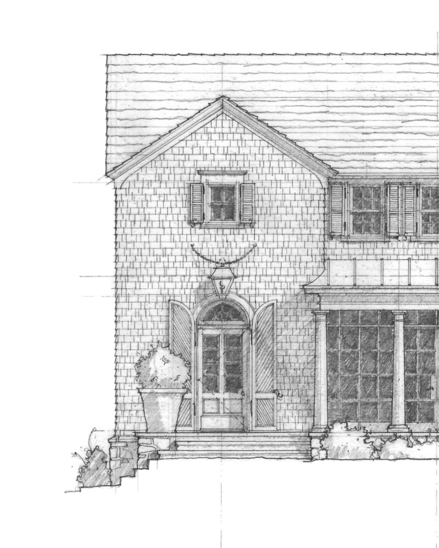 On the boards in Mountain Brook
.
.
#architecture #residentialdesign #home #handdrawn #drawing #pencil #design #frontporch #shingles #shutters #traditionaldesign #classicstyle #mountainbrook #carlislemoorearchitects