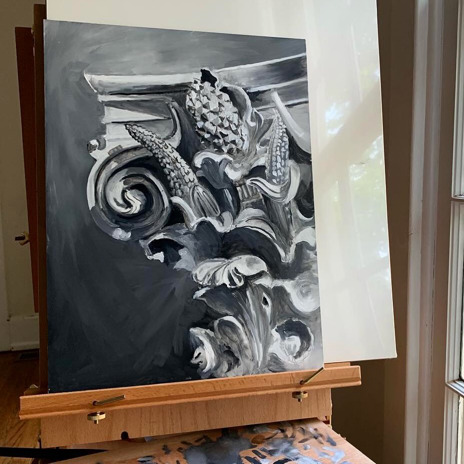 An oil painting I did several years ago and never finished (or maybe it is finished, opinions vary). Every time I see it I want to do more but never can seem to find the time or motivation get all the stuff out. Plus oil painting is hard and I don&rs