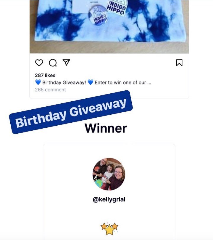 Aaand our Birthday Giveaway winner is @kellygrlal ! Congratulations Kelly, and thank you all for participating! 🎉

More fun to come at our Birthday Party on Friday, so come hang out with us 5-7pm at the shop and celebrate our big year EIGHT! 💙

#bi