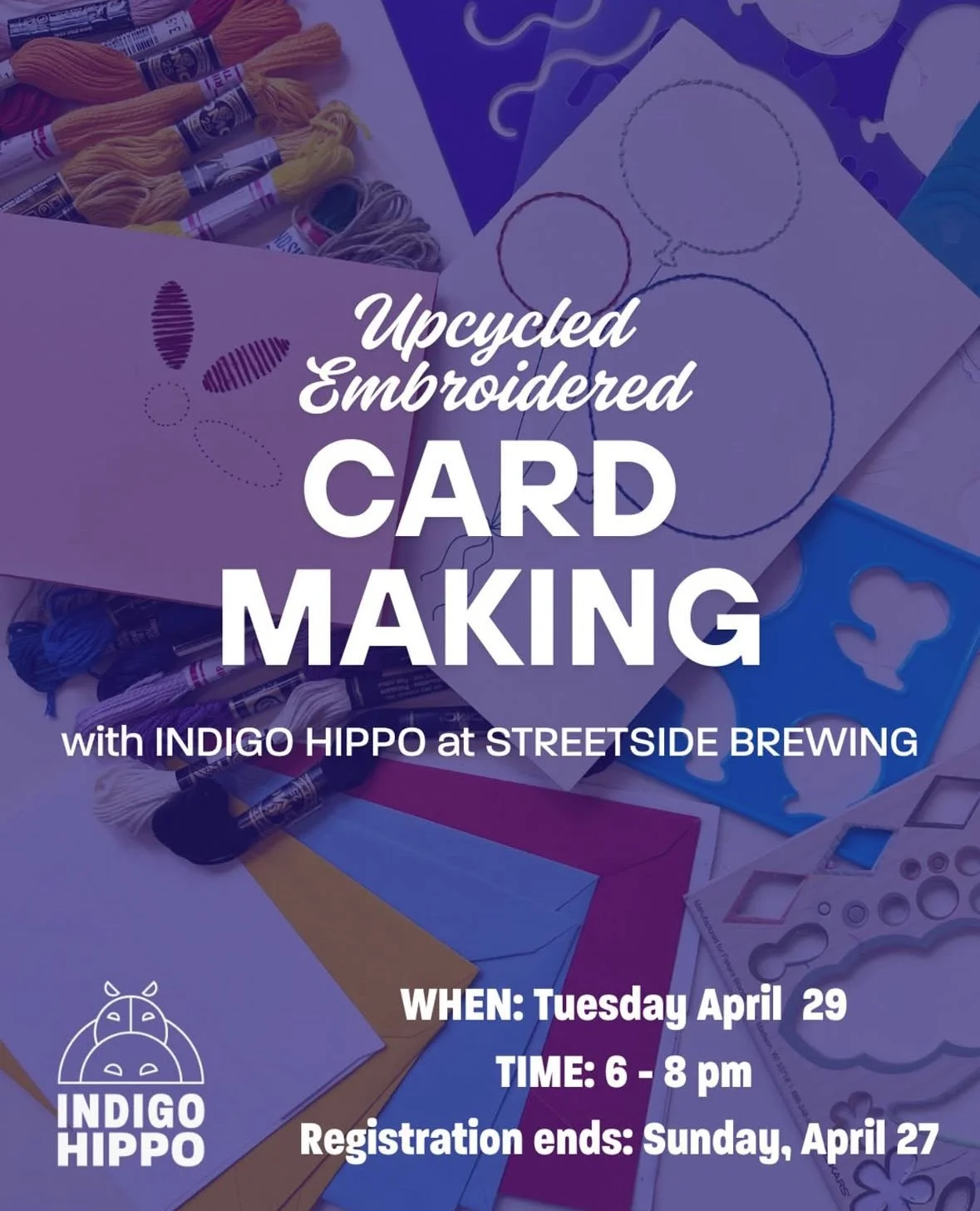 Cardmaking at Streetside Brewery