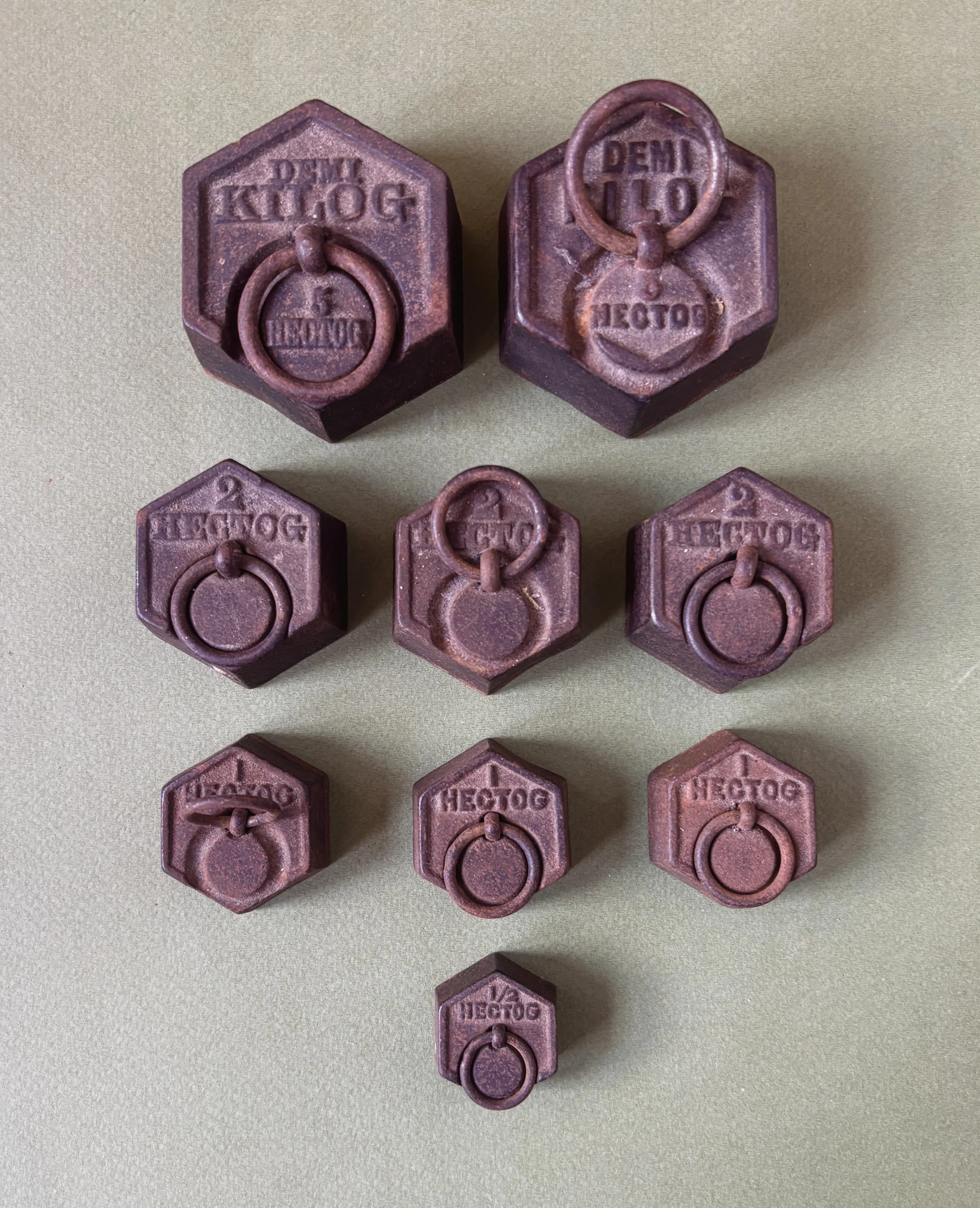 Antique Cast Iron Pattern Weights