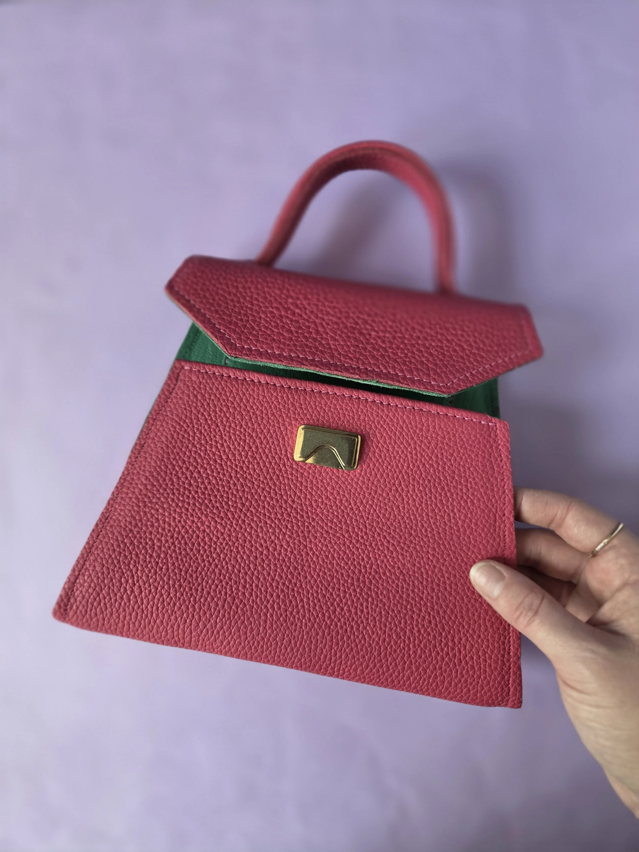 Partial Leather Bag