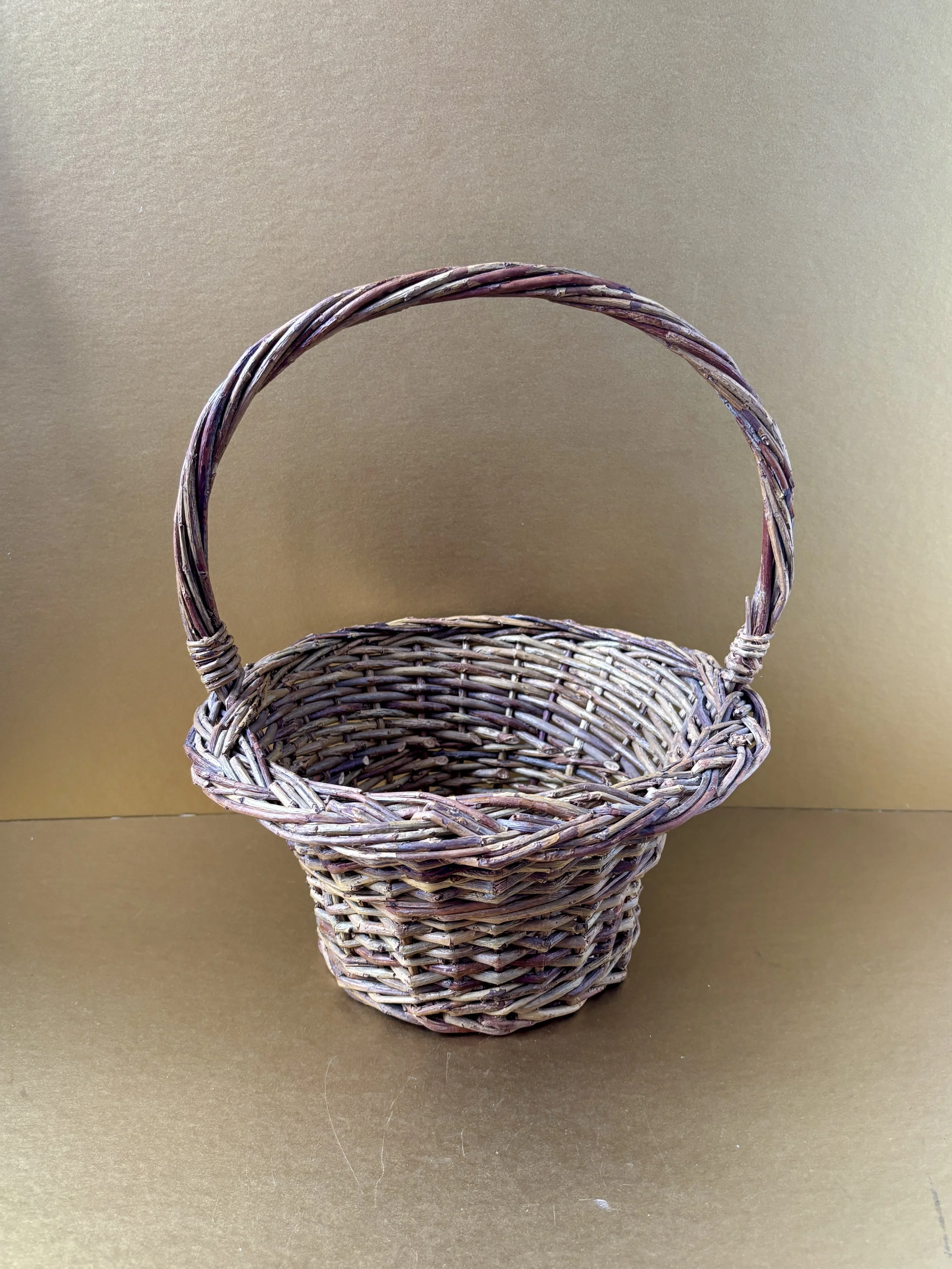 Flared Wicker Basket
