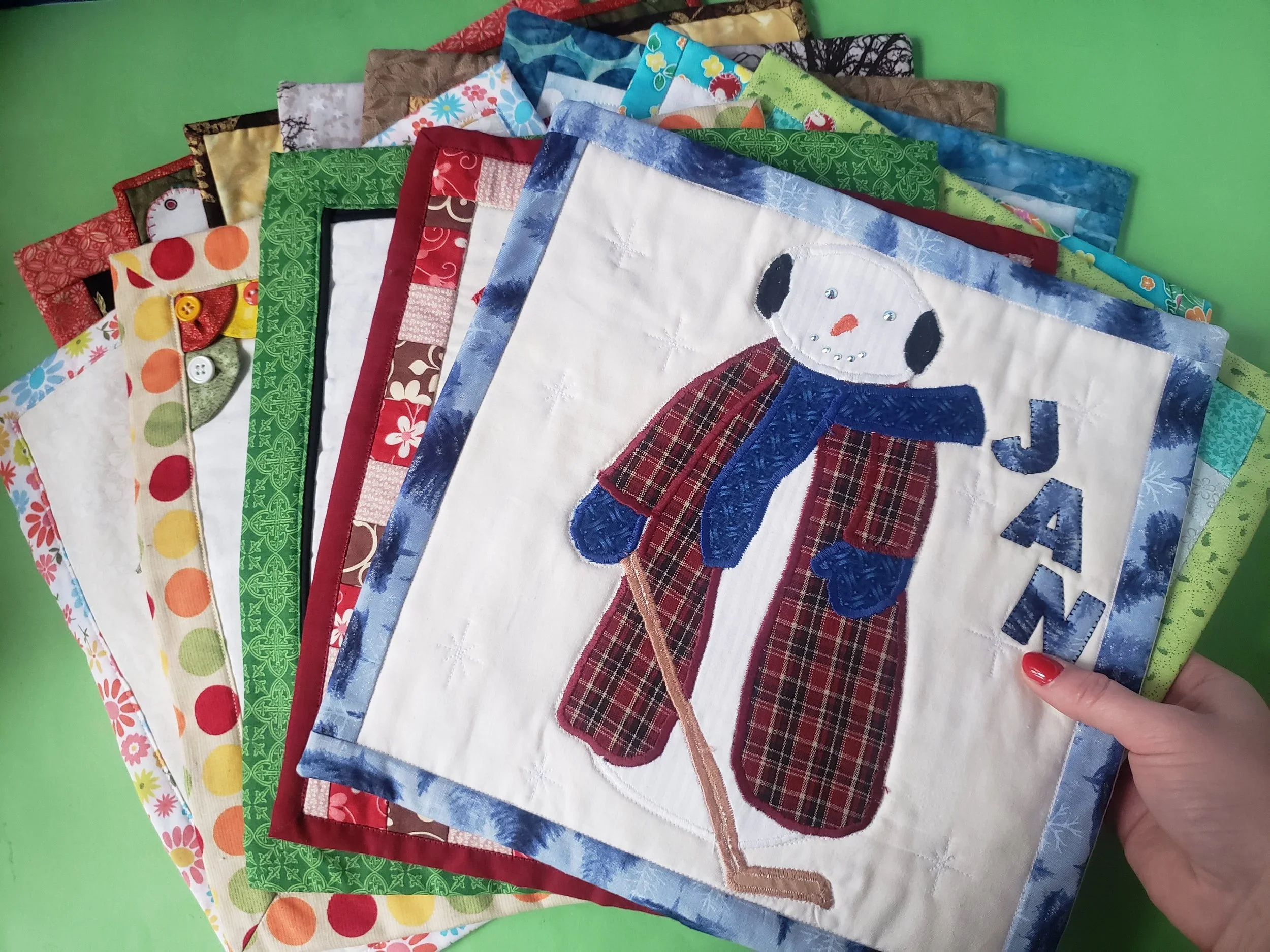 Quilted Calendar Squares