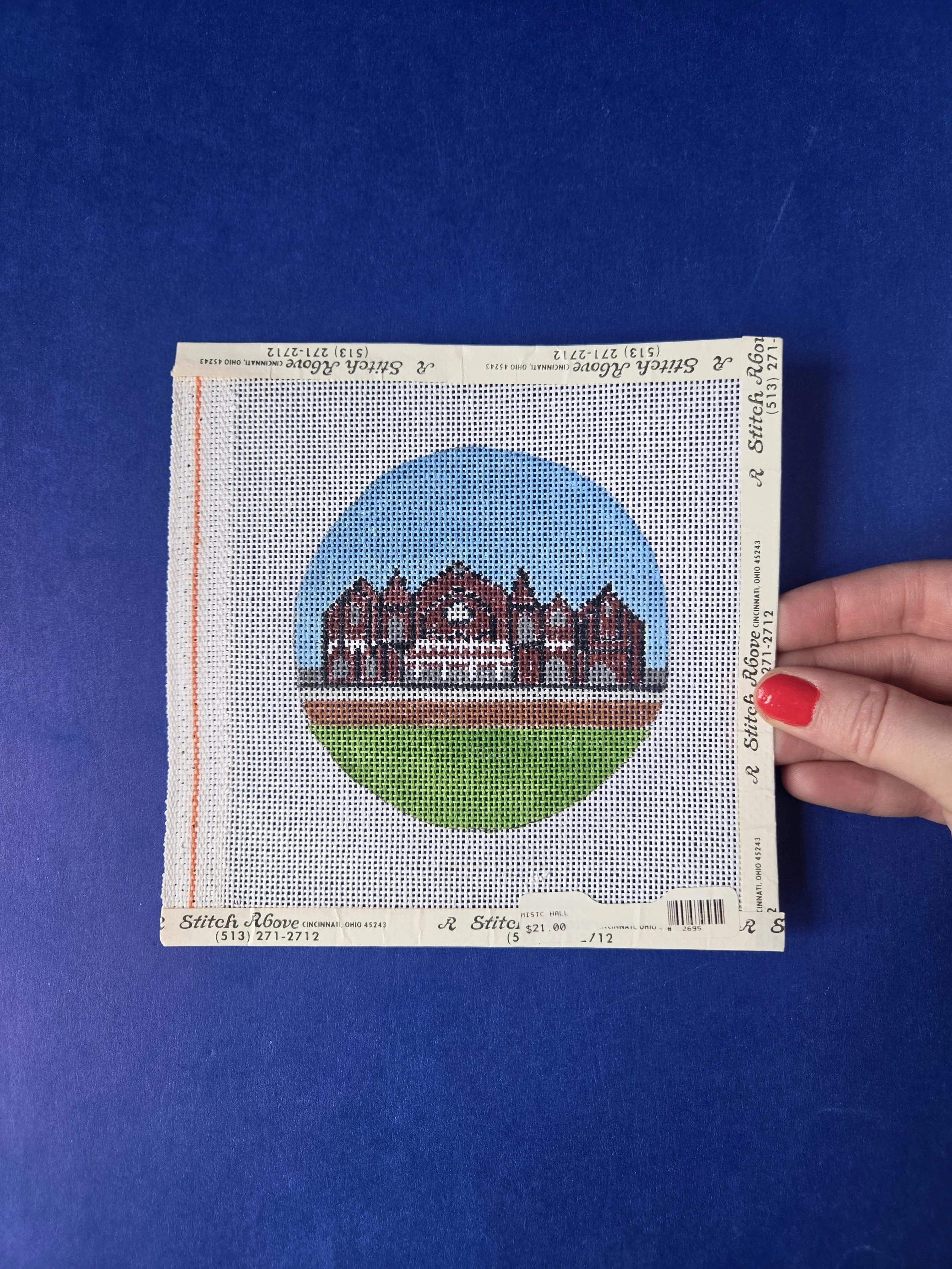 Music Hall Needlepoint Canvas