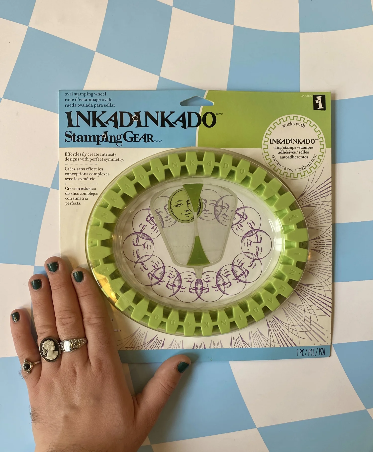 Inkadinkado Mounted Rubber Stamp 1,75  x 3 , Motivo
