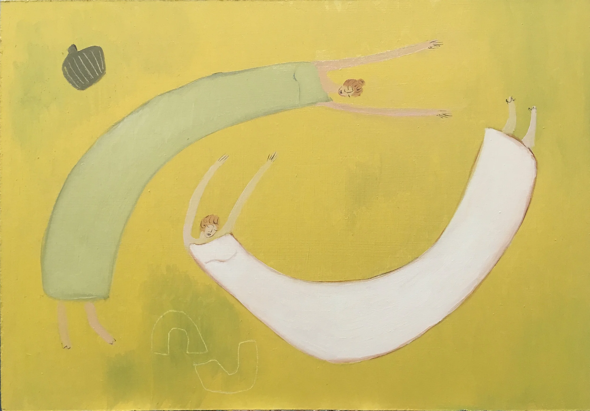 Falling Dream 30.0x45.0cm Oils on board