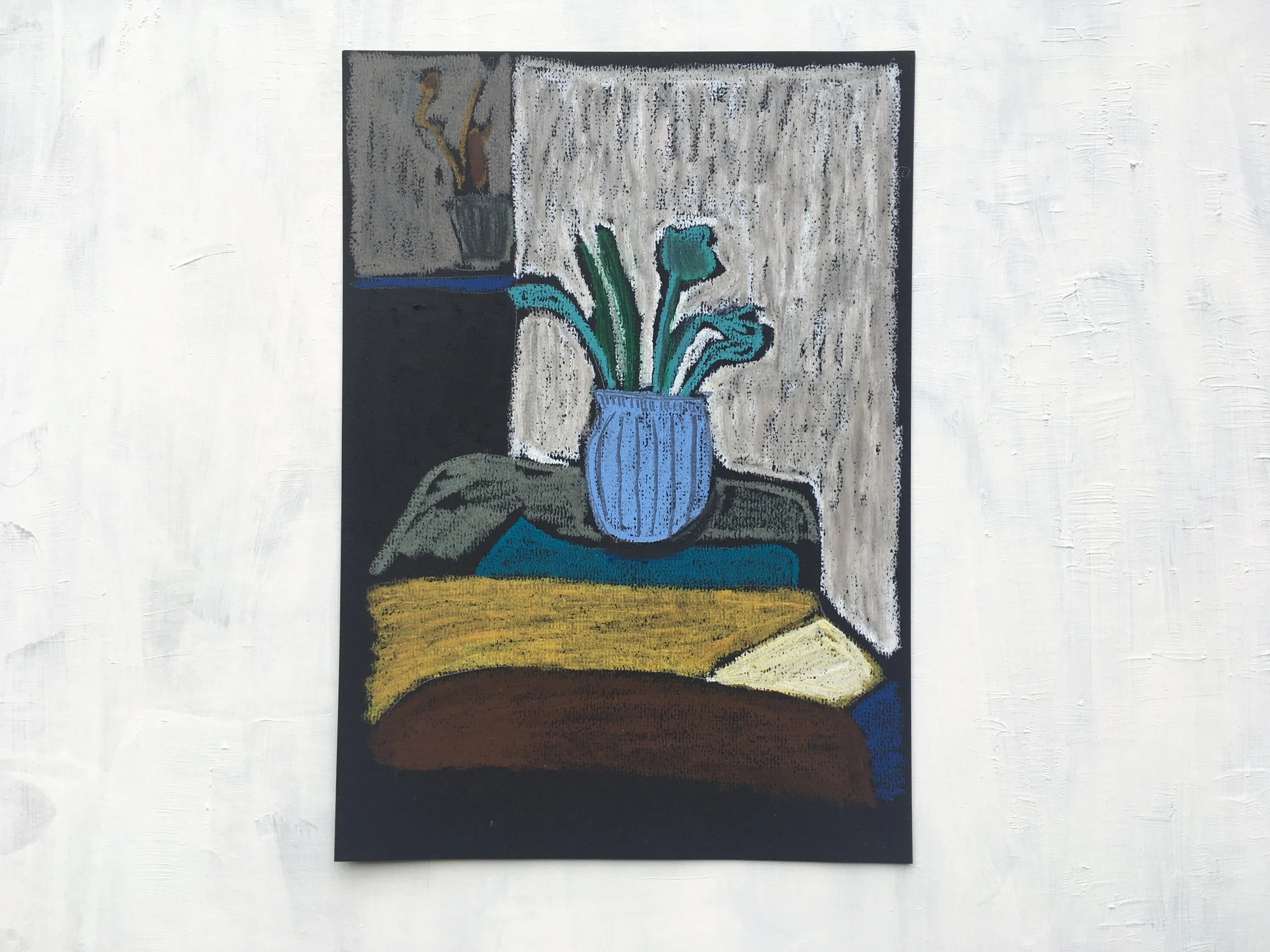 Planter Oil Pastel on Paper