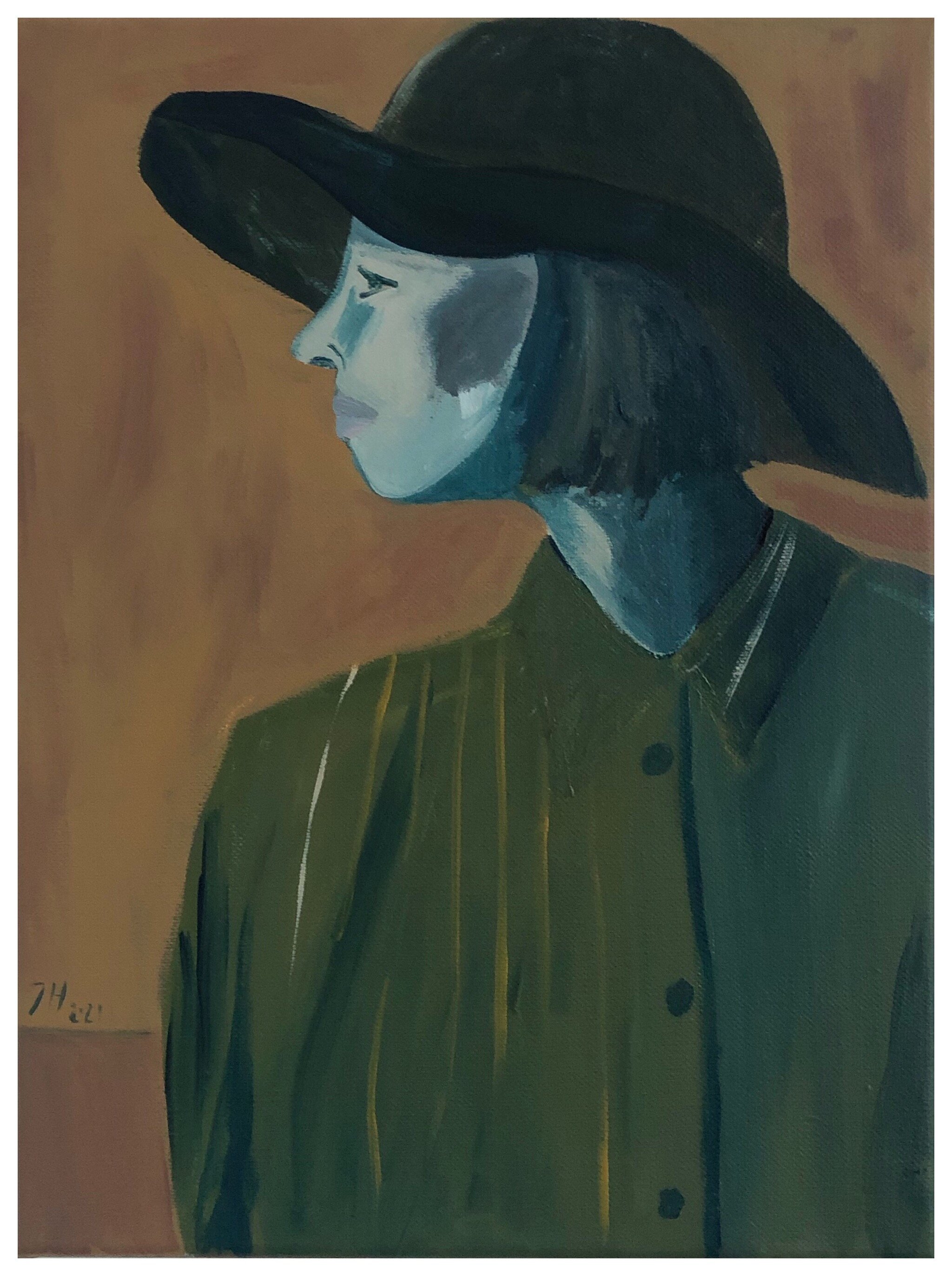 Portrait of Woman in Green