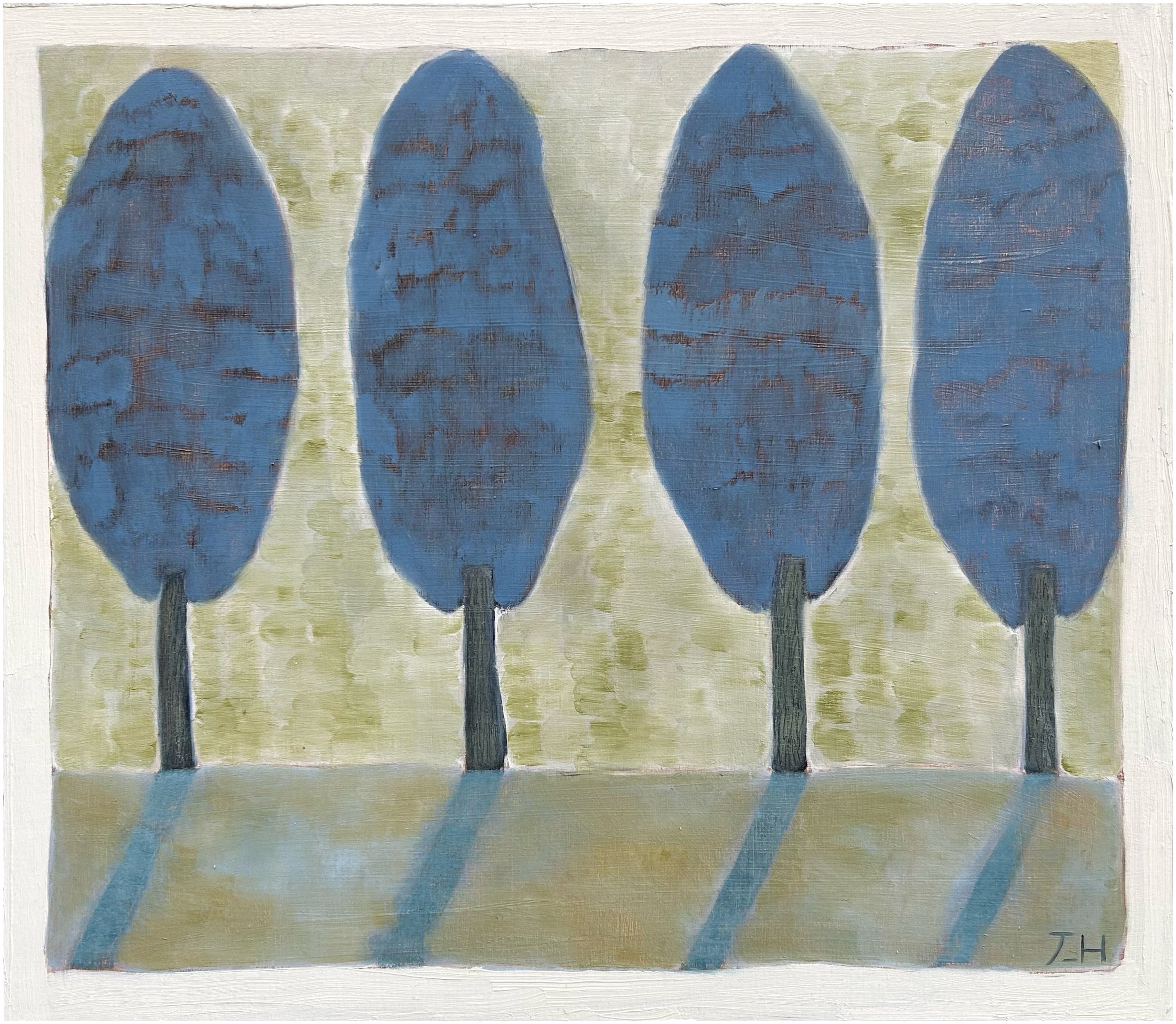 Four Blue Trees