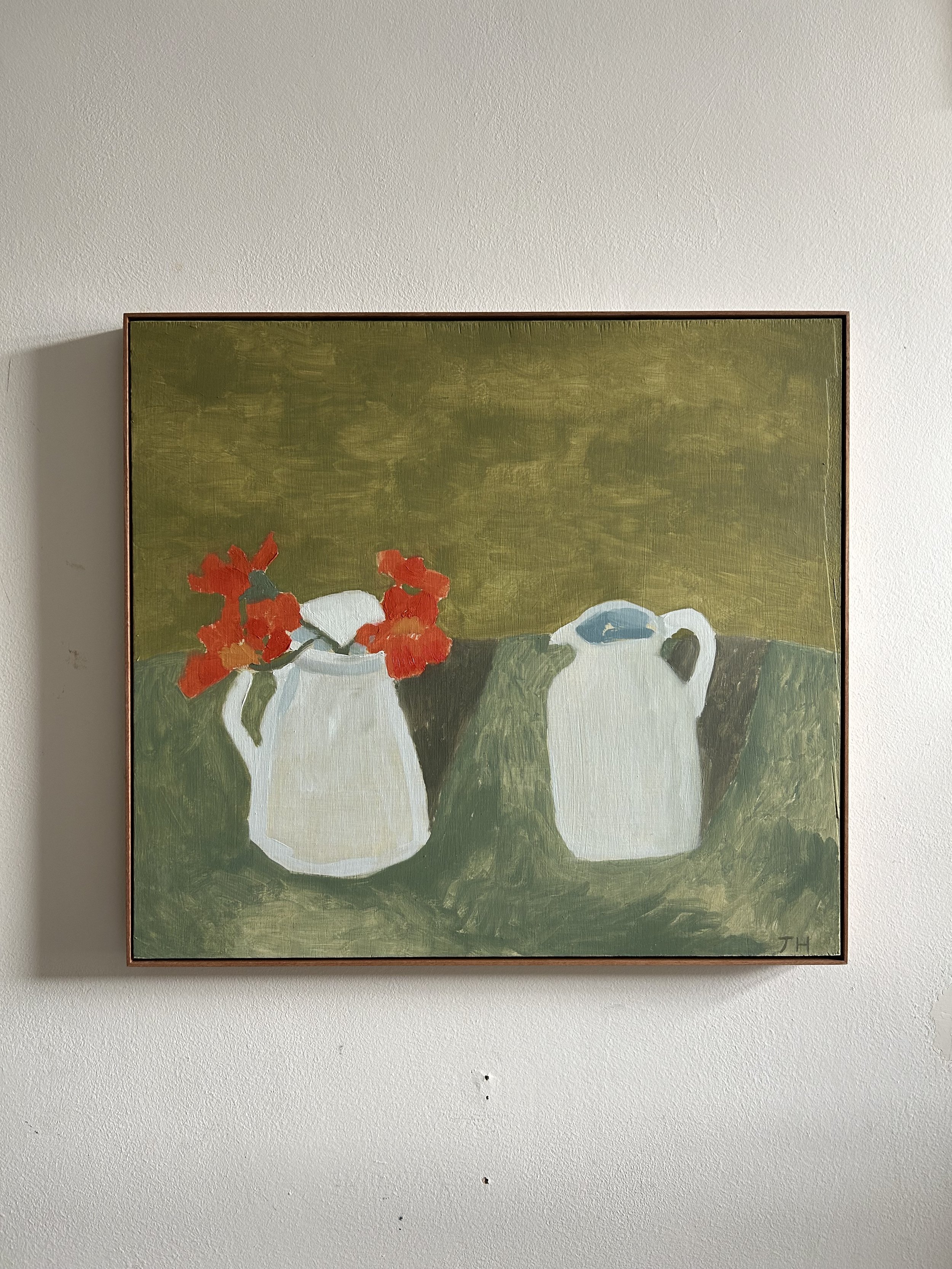 Two Jugs with Nasturtiums