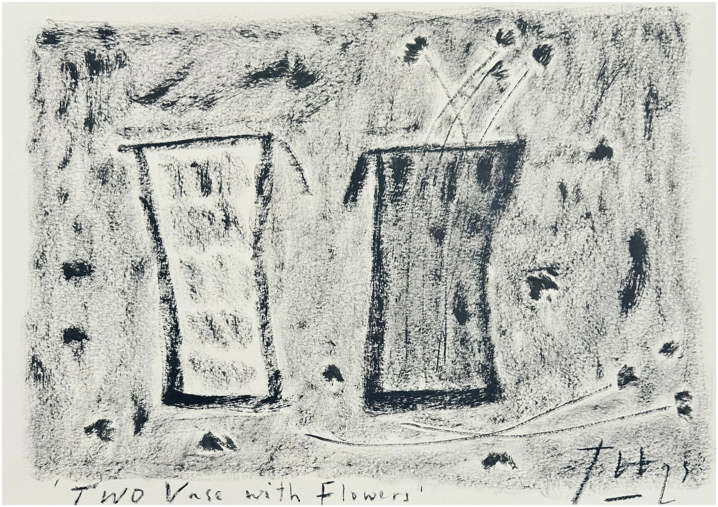 Two Vase with Flowers