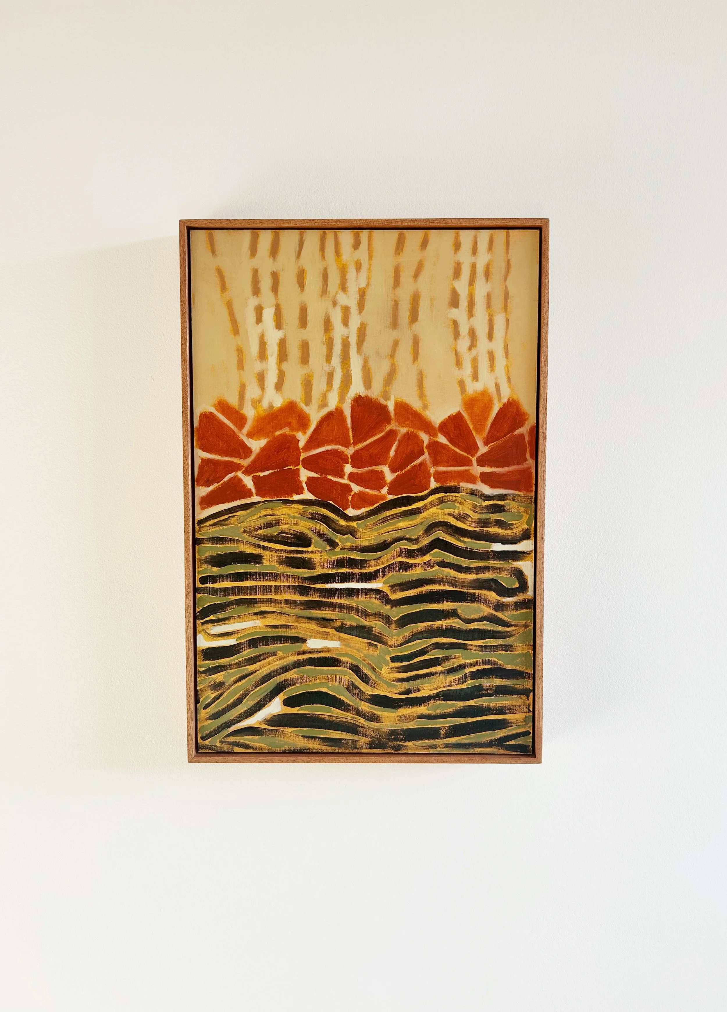 The Rain Fell On Petals Over The Pond