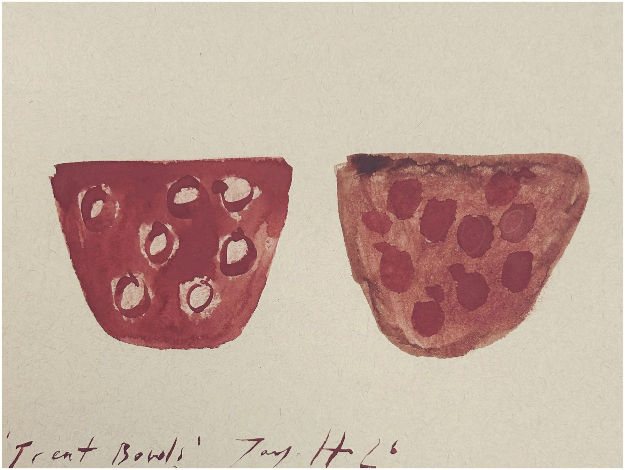   Treat Bowls   Watercolour on card  A5  2026 