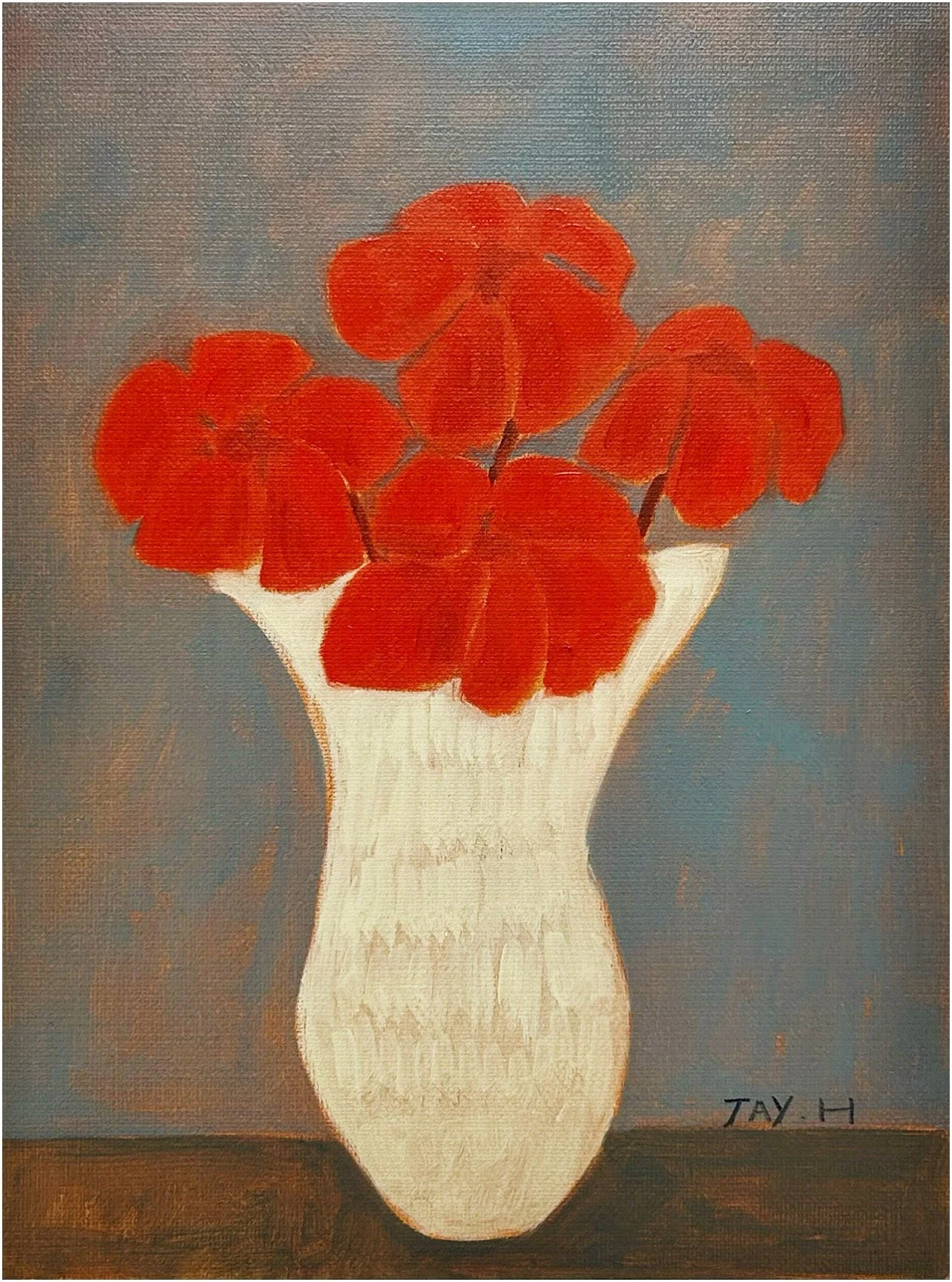 Red Flowers in Vase 2025.JPG