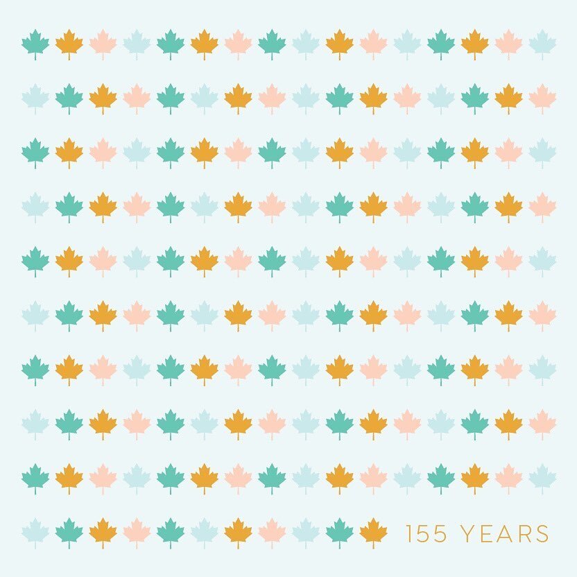Happy Canada Day! Celebrating 155 years with 155 maple leaves 🍁
I hope everyone has an amazing long weekend. I&rsquo;m going to take the opportunity to recover from the madness of June with a weekend free of commitments! 
.
.
.
.
#canada #canadaday 