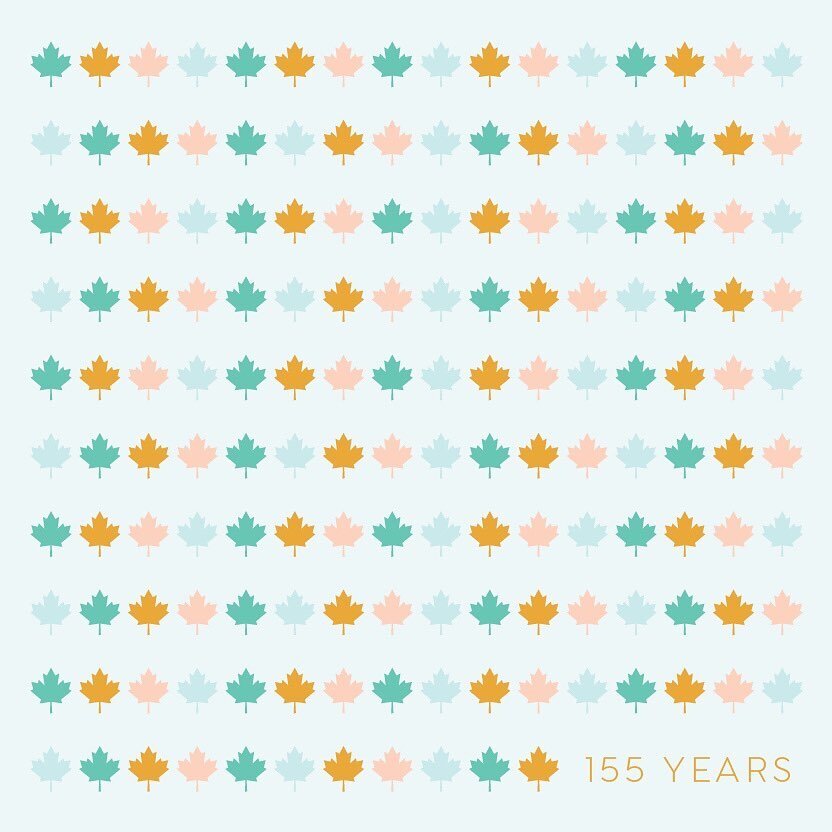 Happy Canada Day! Celebrating 155 years with 155 maple leaves 🍁
I hope everyone has an amazing long weekend. I&rsquo;m going to take the opportunity to recover from the madness of June with a weekend free of commitments! 
.
.
.
.
#canada #canadaday 