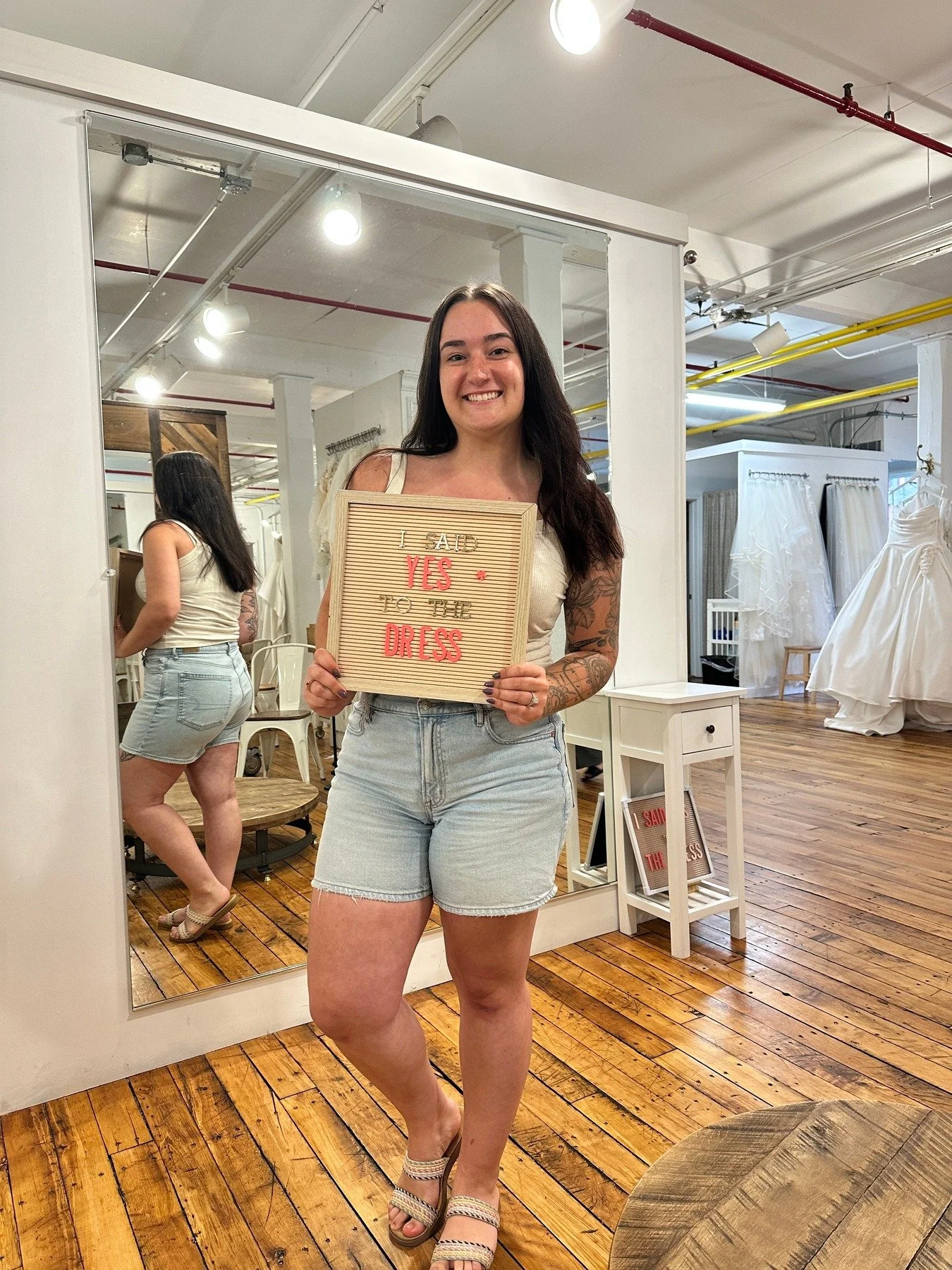Alison said YES, and you're next!🤭

The one you&rsquo;ve been searching for is closer than you think!

Comment GOWN to request an appointment.💌

We can't wait to help you find the one!

#WeddingInspiration #BridalGown #BridalAppointment #WeddingDre