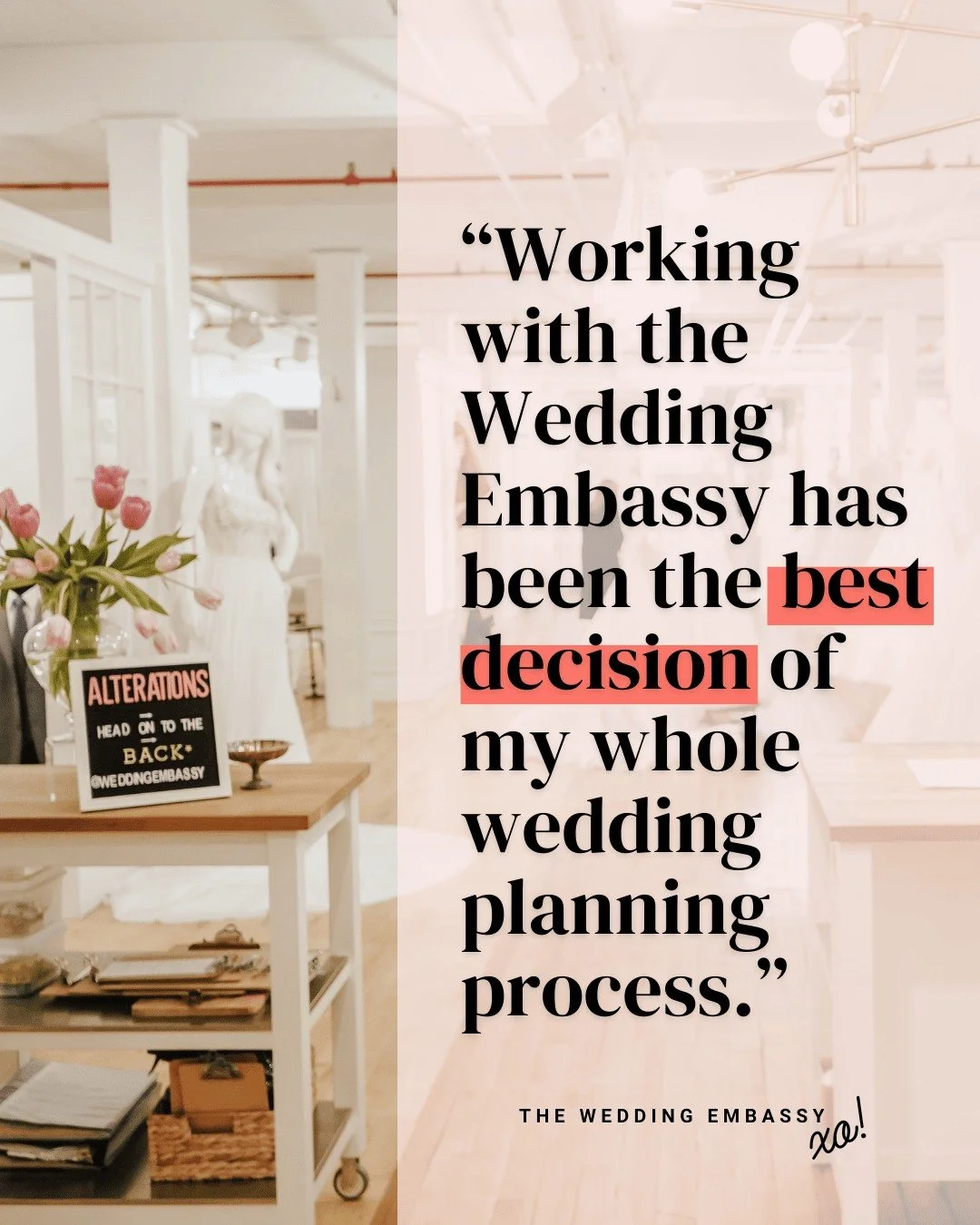 Proof that your dress shopping experience should feel this good 🤍

From finding the dress to helping with every little detail (yes, even veil stress!), we&rsquo;re here to make the entire experience fun, easy, and unforgettable. Our goal is simple: 