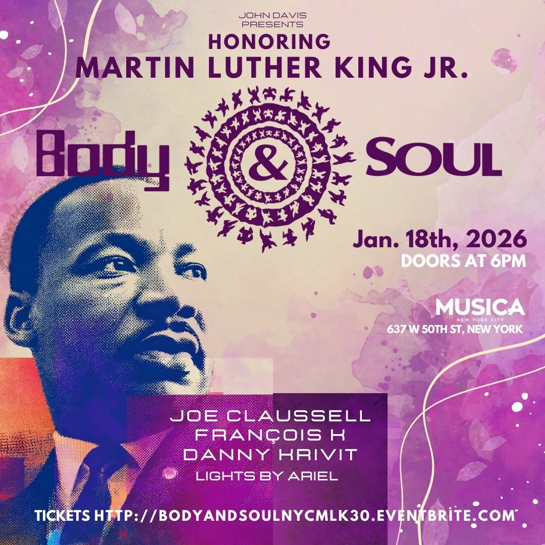 Sunday, January 18, 2026 Body &amp; SOUL Annual MARTIN LUTHER KING JR. Celebration 2026! @ Musica, NYC