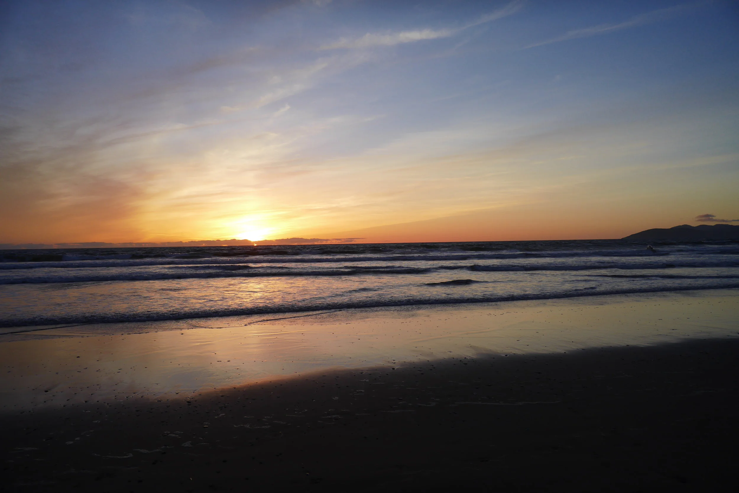 Cliche sunset at the beach