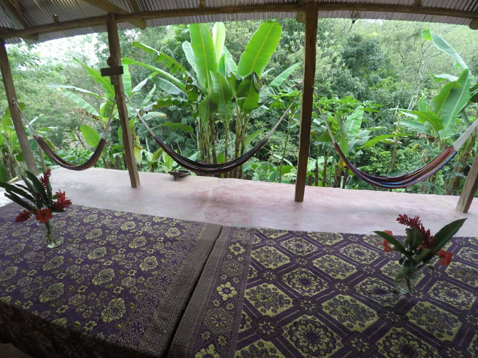 Hammocks at Ch'i Bocól Community Hostel Semuc Champey.jpg