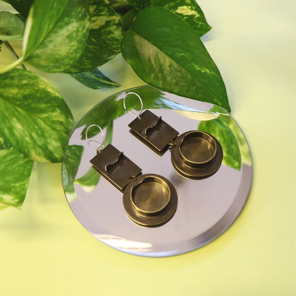 VANESSA BROWN X WASTED EFFORT Ashtray Earrings, 2019