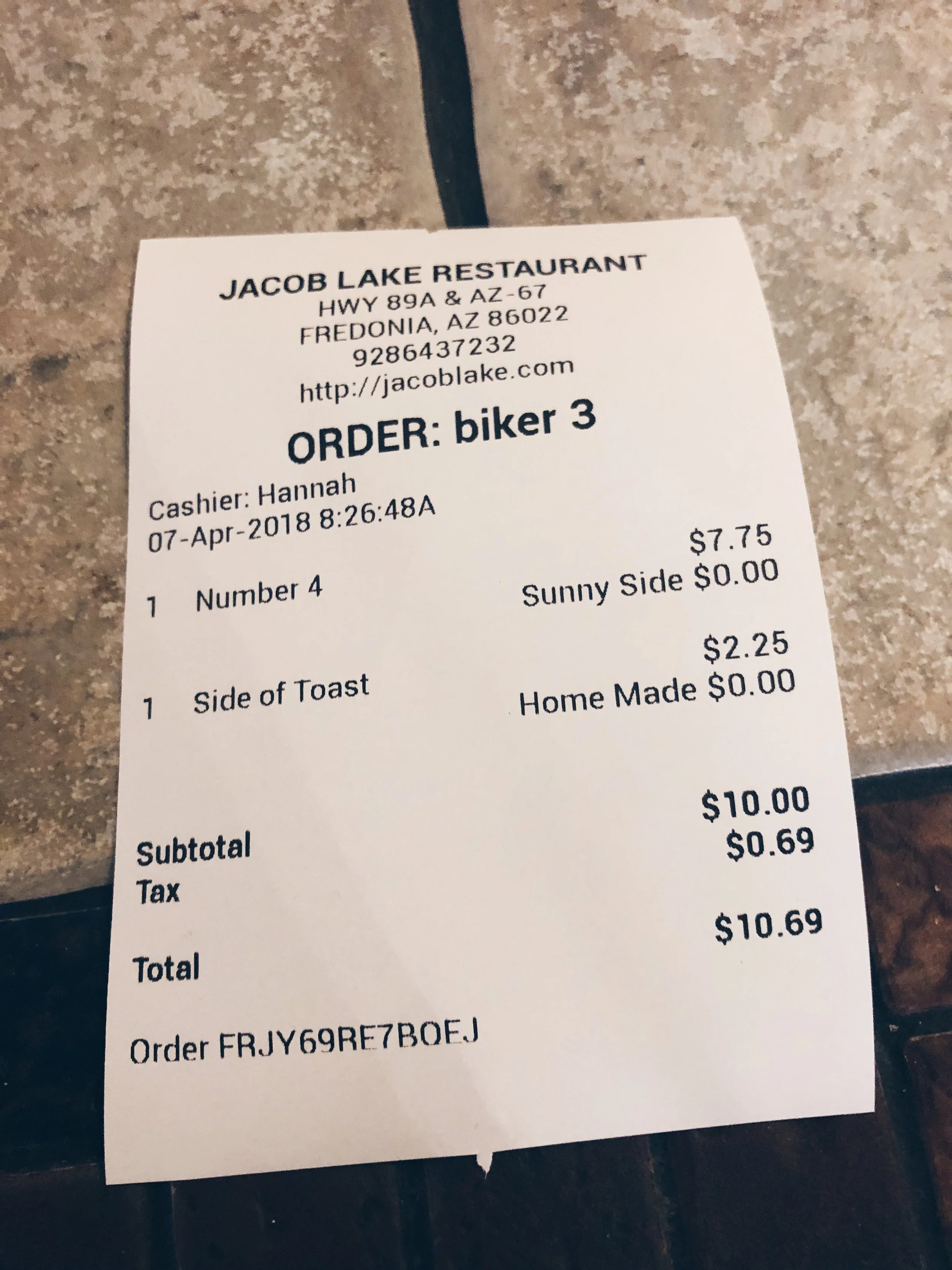 Typical breakfast order - I highly recommend their home made toast