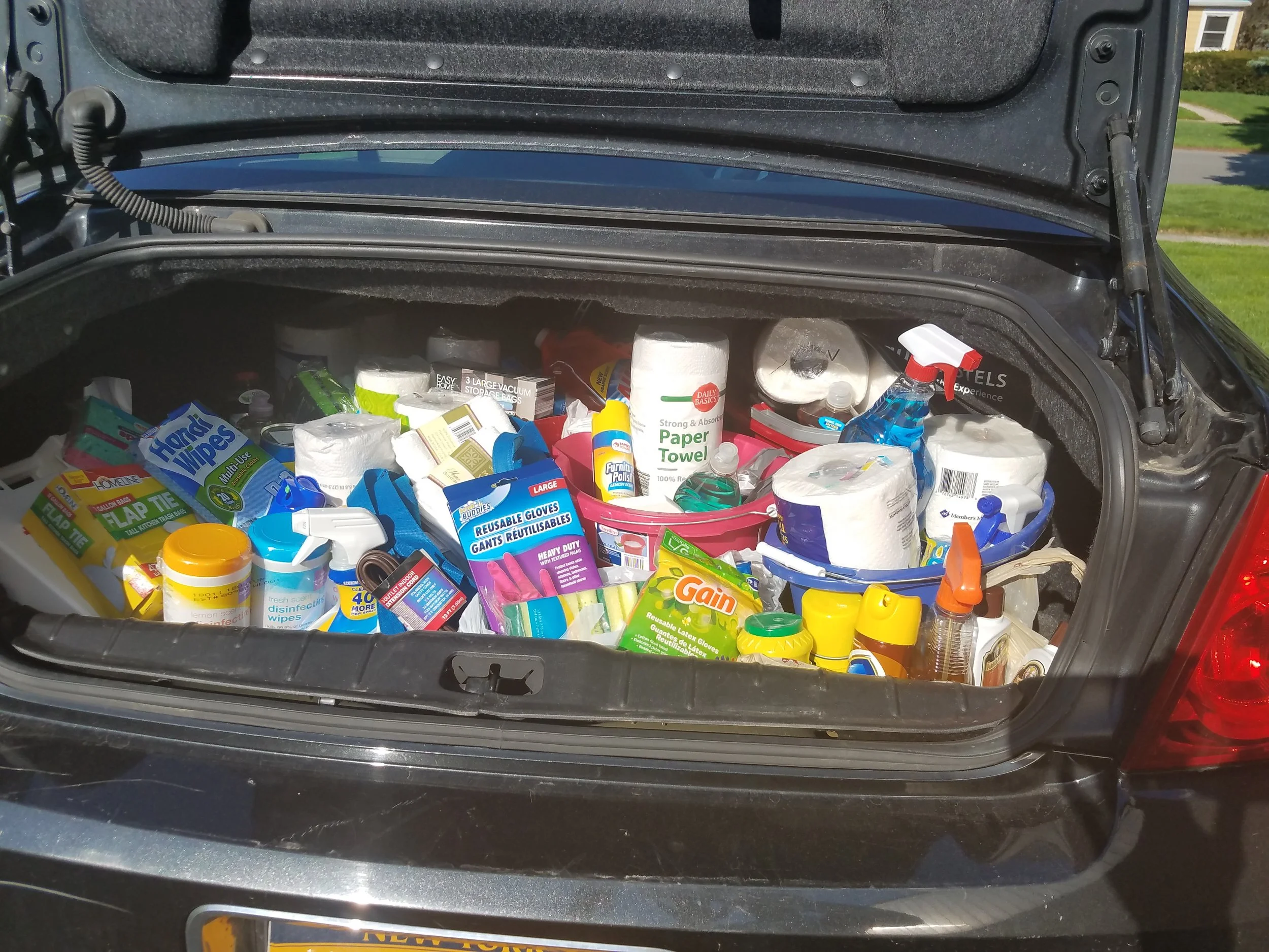Much needed cleaning supplies that will be used by volunteers to help clean and spruce up donated furnishings and residences. Additionally cleaning supplies are also donated to the families being served so they can continue the process of keeping their home clean. 