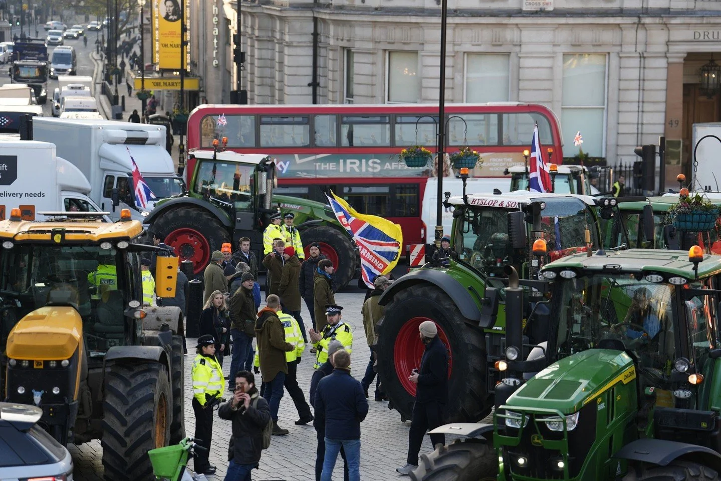 Tractors roll into Whitehall as farmers protest inheritance tax on Budget day. Tensions ran high as agricultural workers called for urgent reform, arguing current tax rules threaten generational farming. The Met Police responded with a visible presen