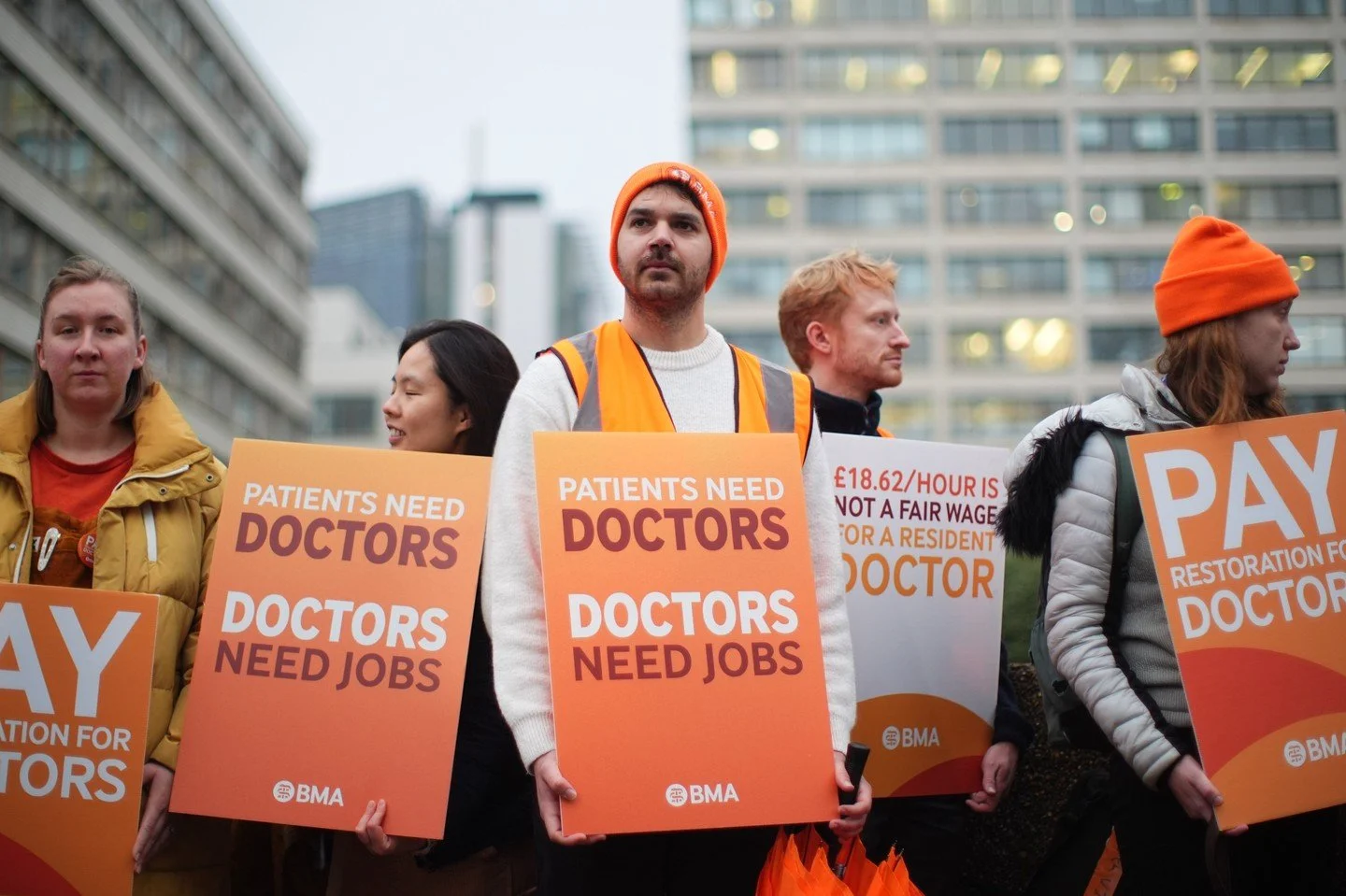 England&rsquo;s resident doctors begin a five-day strike, rejecting a government pay offer as NHS hospitals face record flu admissions. The BMA says: &ldquo;Time for long-term plans, not last-minute deals.&rdquo; With pressures mounting on staff and 