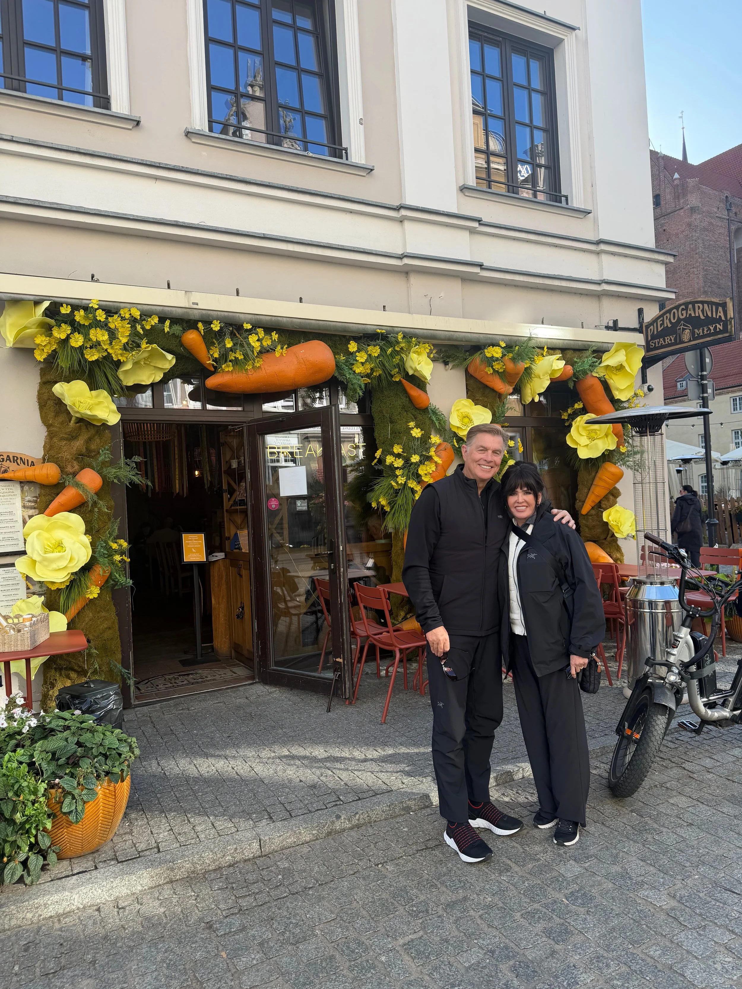 Pierogi restaurant, Polish dumplings, Gdansk Poland.
