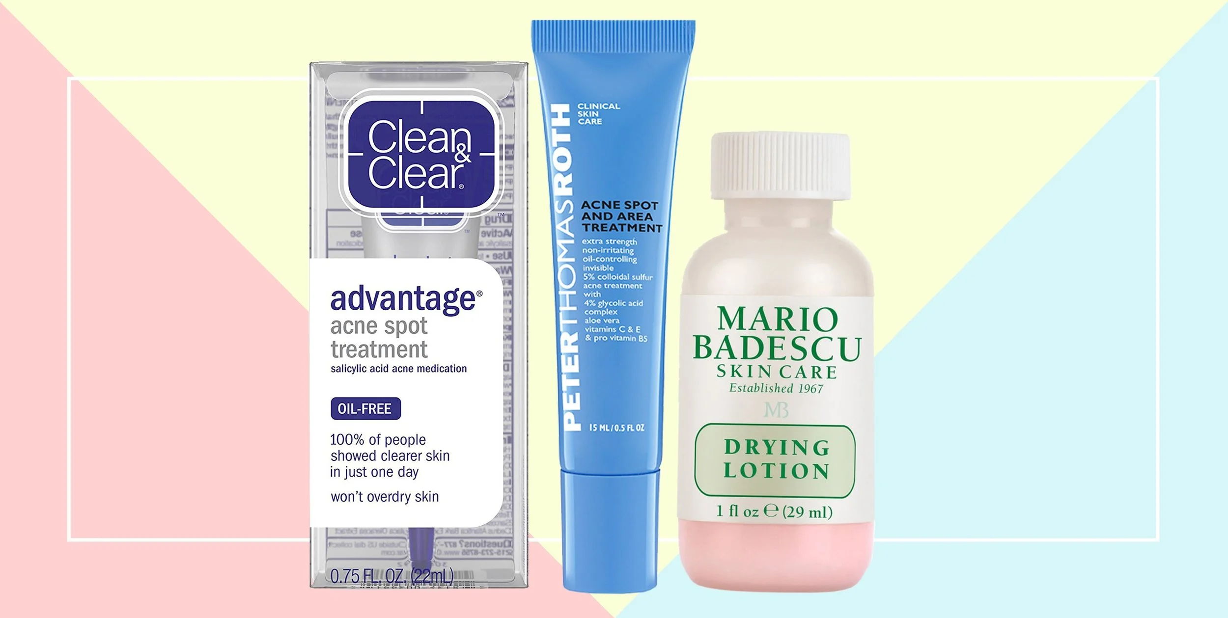 These are not necessarily products that we recommend, just an example of what spot treatments can sometimes look like*