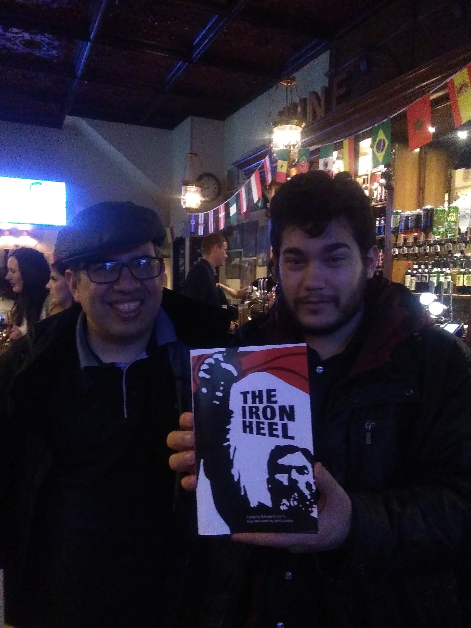 With Edward Einhorn and his stage adaptation of Jack London’s The Iron Heel .