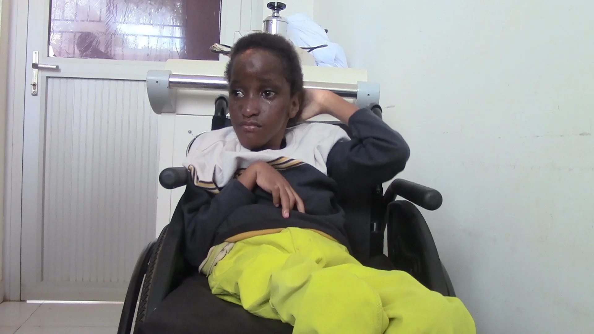 Pacifique in the new wheel chair.jpg