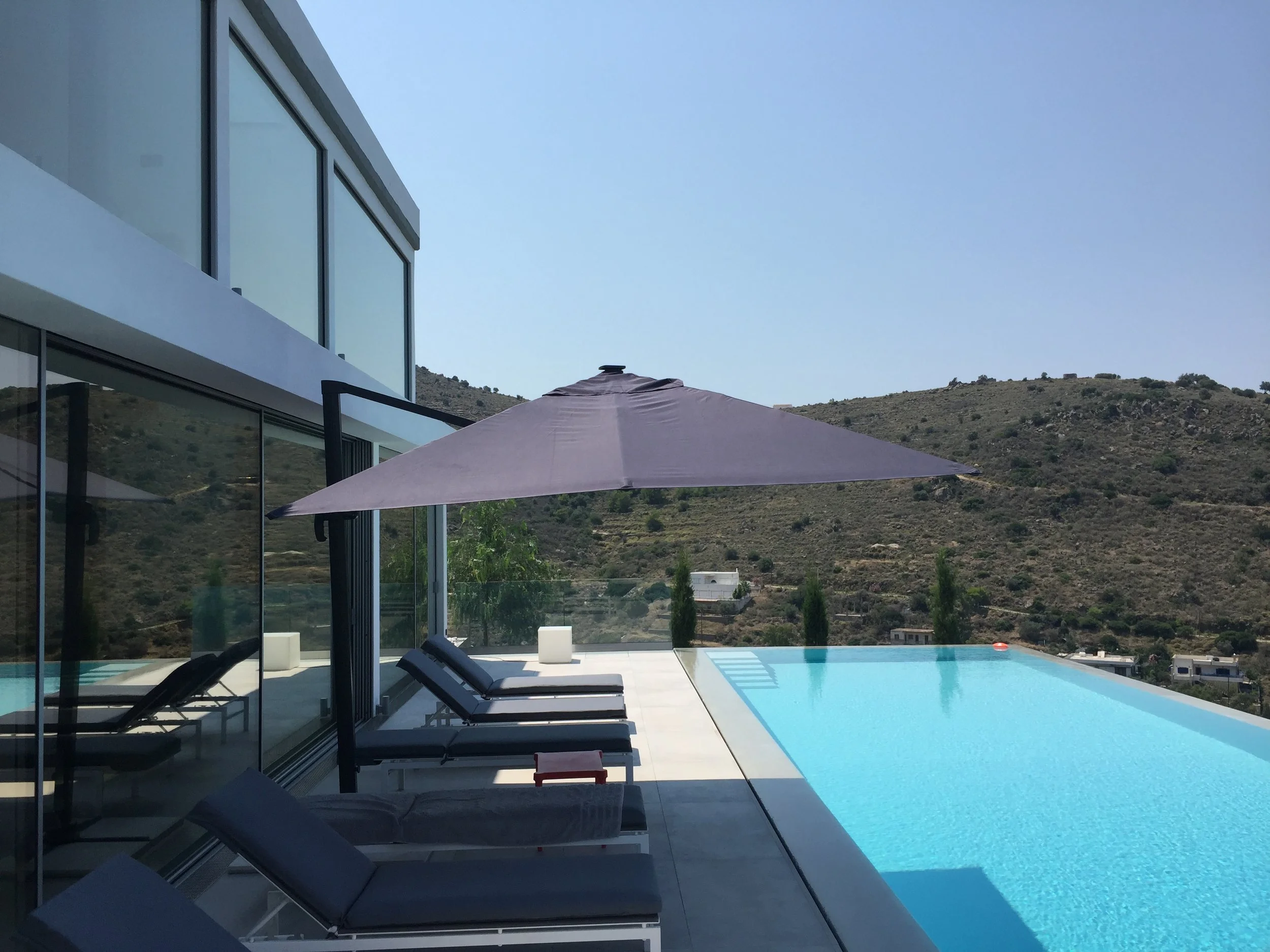 shade with architectural umbrellas