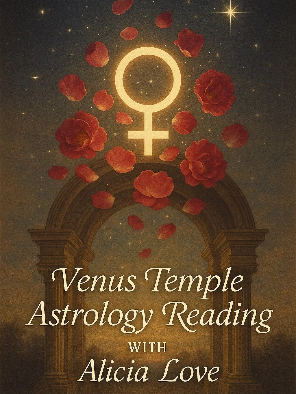 🌙 Venus Temple Astrology Readings

Are you walking through a threshold of transformation?

Your Venus cycle reveals the gate you&rsquo;re crossing &mdash; the invitation to shed, reclaim, and rise in wholeness.
In this 90-minute astrology session, w