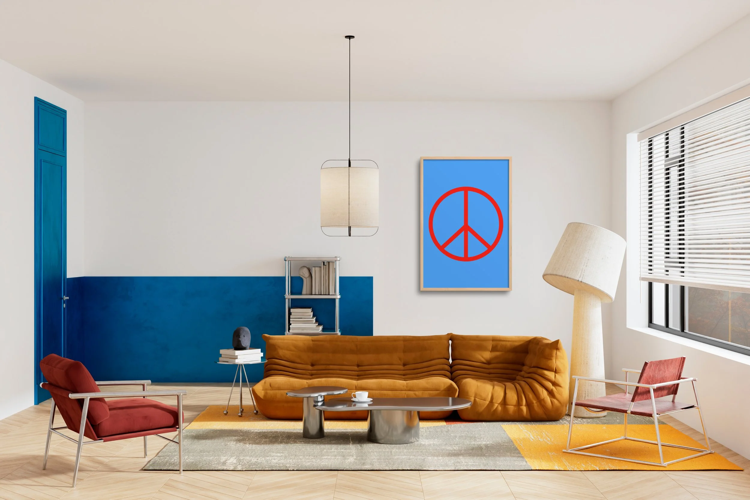 Peace Poster - Blue