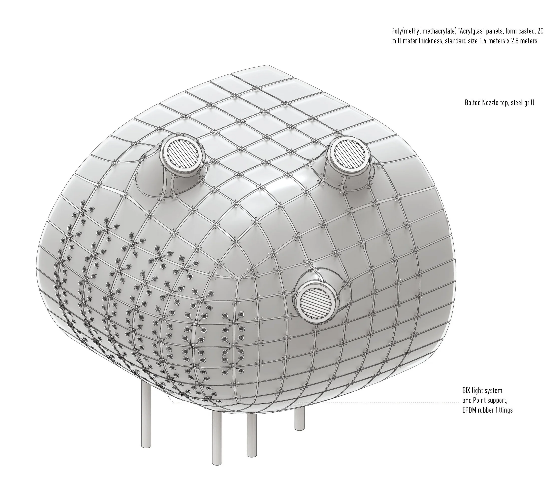Precedent Study - Kunsthaus Graz The building sets up the urban context and circulation to connect the city. The building employees a complex envelop system to have a interactive amenity and enhances the fluid quality of the form.
