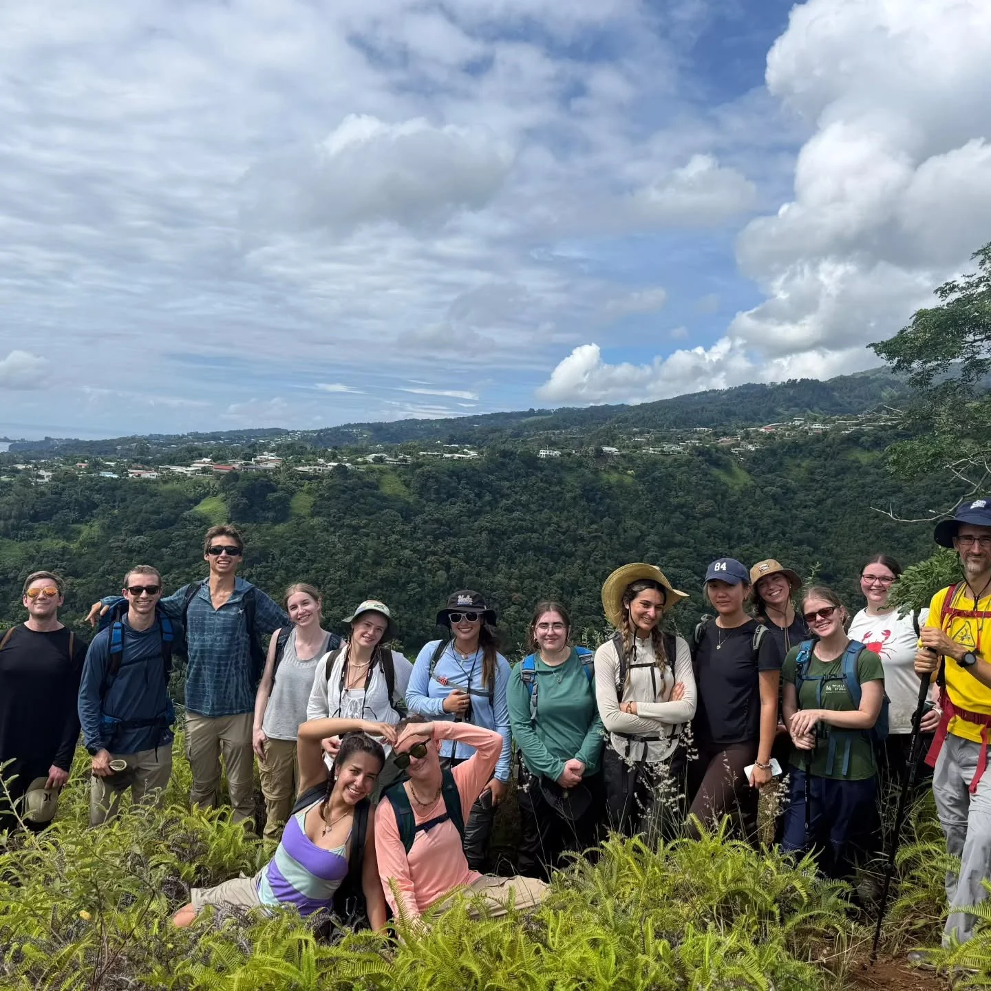 Updates from French Polynesia! 

Our team has been very busy at the start of the program with multiple hikes led by local guides, snorkeling tours of an underwater diving trail, and giving their own student presentations on a beach near the tomb of K