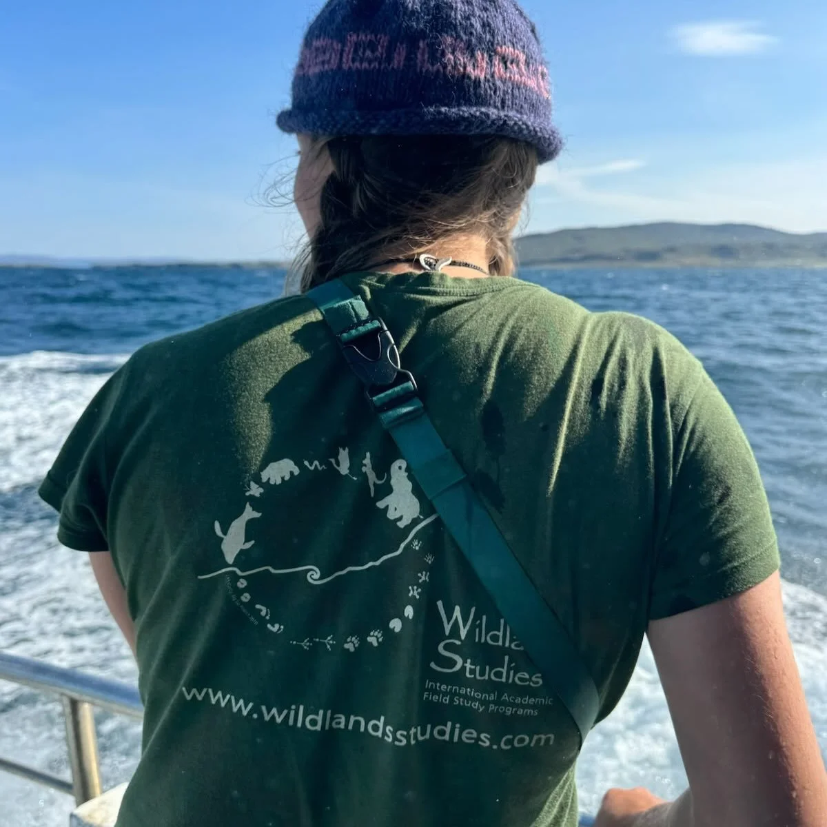 Have you noticed the notorious green T-shirt appearing in our program photos?

The Wildlands Studies T-shirt, designed by alum Jenny McCarty in 2009, has traveled with students among the peaks of the Himalayas in Nepal, across the Great Barrier Reef 
